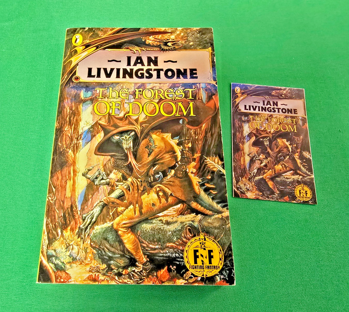 The Forest of Doom **Nr MINT 1st/28th BLACK DRAGON** Fighting Fantasy Puffin #16