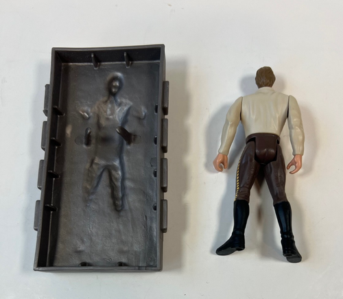 Loose Vintage Kenner Star Wars Power of the Force Hans Solo in Carbonite Block - Picture 2 of 5