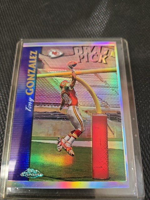 Topps Chrome 1997 Tony Gonzalez Draft Pick Refractor #24 Chiefs