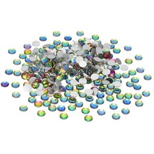 SS30/288Pcs Glass Diamante Rhinestone, Man Made Gems, Rainbow Color