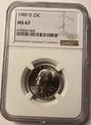 1989-D Washington Quarter NGC MS67 #02