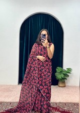 Women's 2 in 1 saree gown and Free Size Saree Set