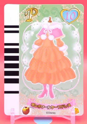 Cape Kleid / Disney Princess Mania Dress Item Card COLOR TCG Japanese Rare