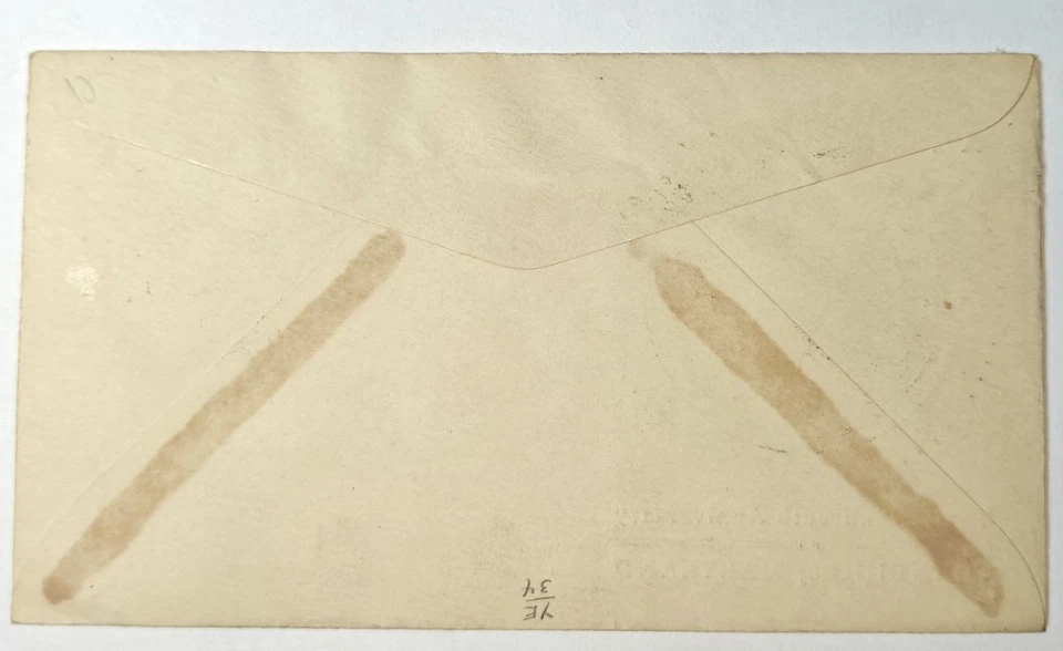 US COVER #736 BLOCK 4 MARYLAND FDC SAINT MARYS CITY, MD 3/23/34 LINPRINT 736-14 - Image 2 of 2