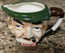 Vintage Character Mug Creamer Colonial Man Face Cup Toby Jug 3” Japan