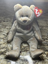 Ty 1999 Signature Bear Beanie Baby With Tag -Original Beanie Baby