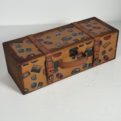 VTG McD More Core Division Treasure Chest Travel Wood Carry Case Box