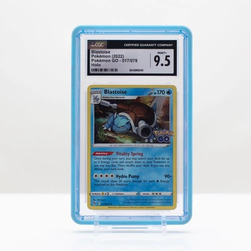 Pokemon Blastoise Holo #017/078 Pokemon GO 2022 - CGC 9.5 Mint+