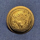 Indiana State Seal Military Indian Wars Militia Button * 1870s * Scovill — photo 1