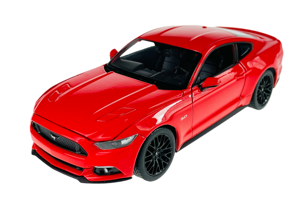 Welly 2015 Ford Mustang Gt Rot 1:24 Die Cast Metal Model Neu Im Kasten 24062-image