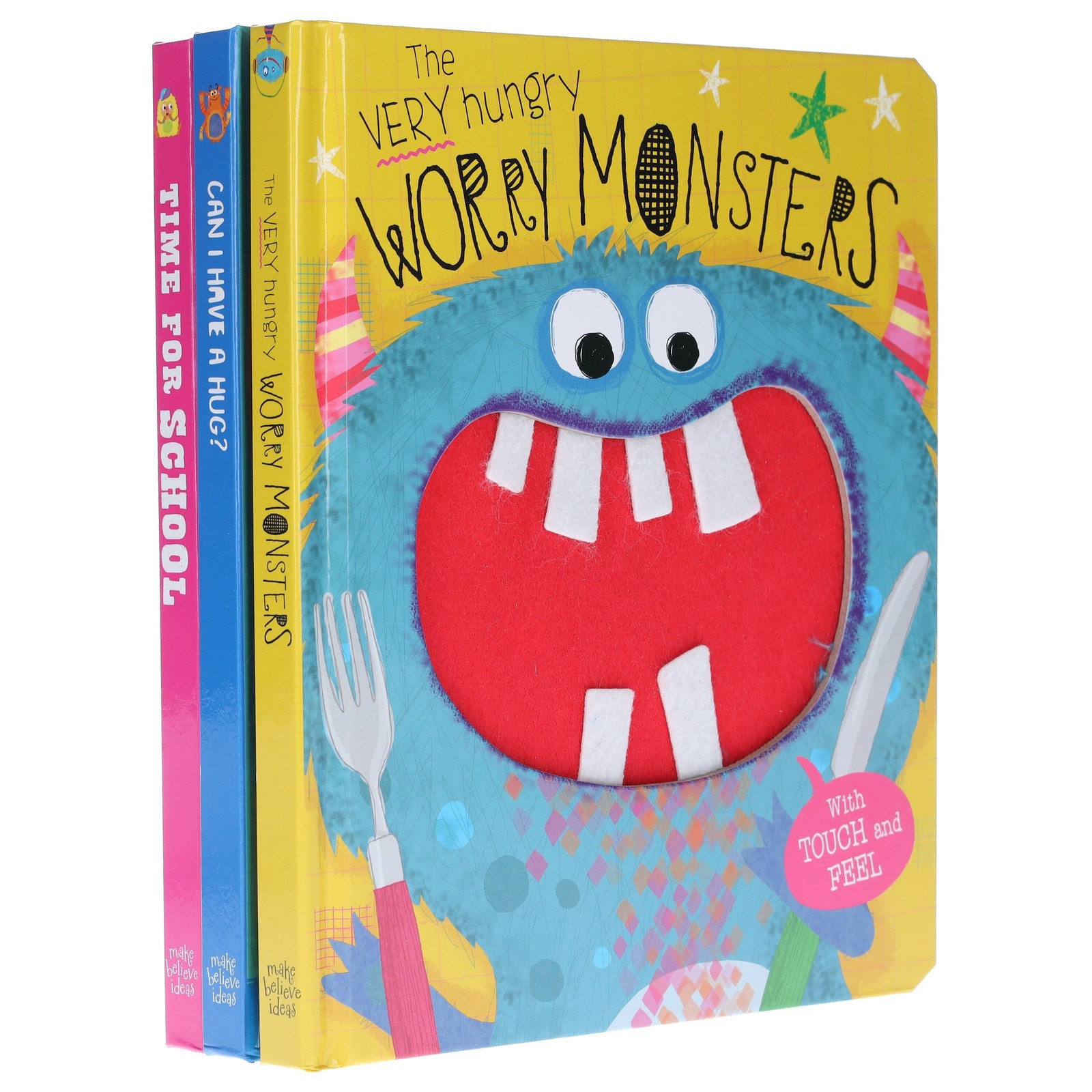The Very Hungry Worry Monsters By Rosie Greening: 3 Books - Ages 3+ - Board Book