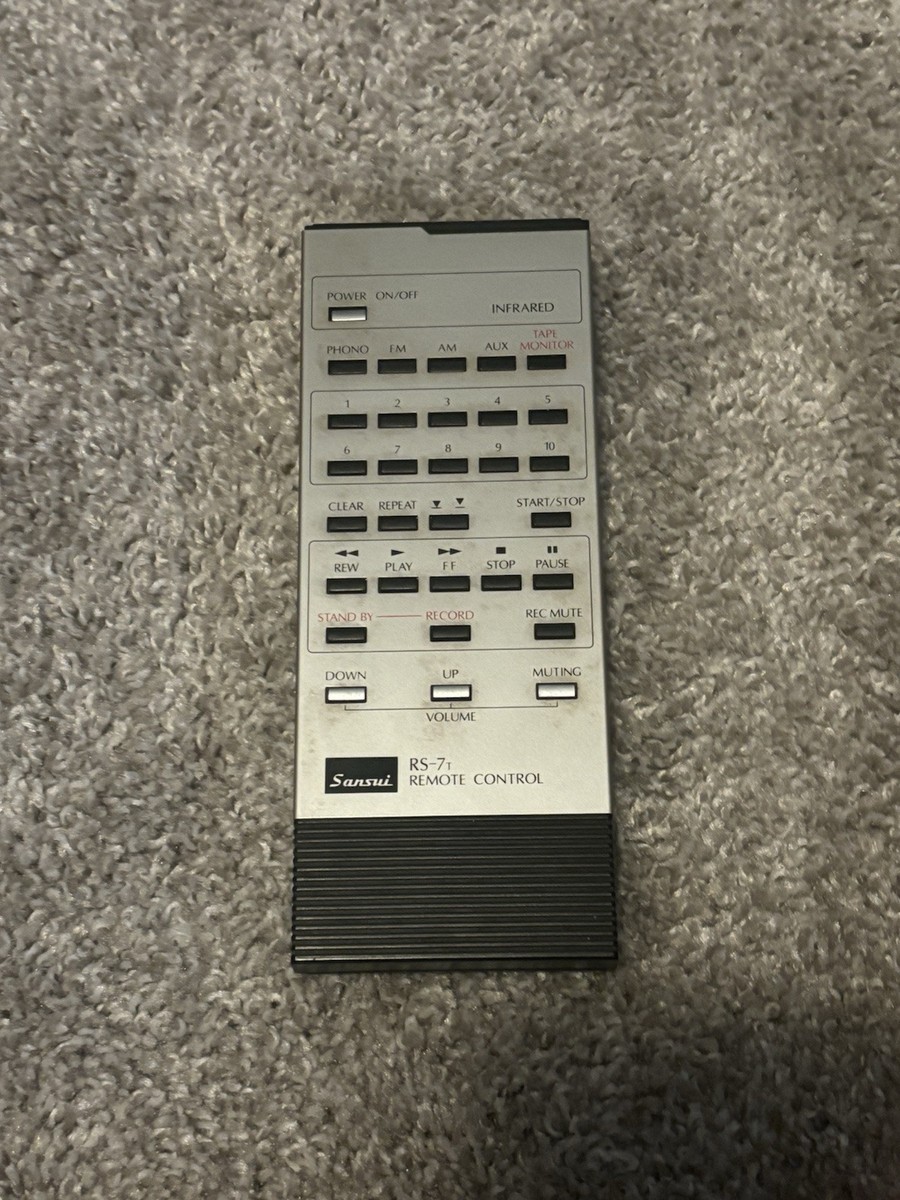 SANSUI　RS-7 リモートコントローラー Sansui RS-7 - With Remote Control Turns On | eBay