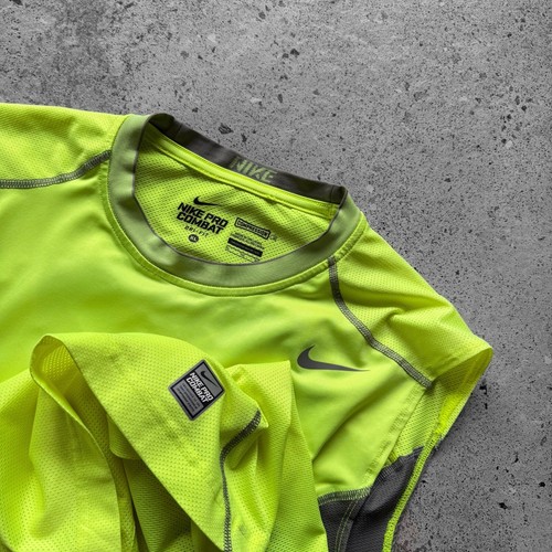 Nike Pro Combat Compression Hypercool Herren Aktiv Training Tank Top Neon L/XL - Bild 3 von 6