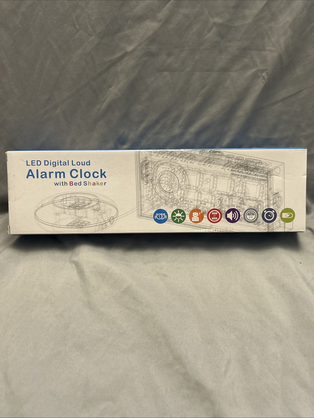 Loud Alarm Clock With Bed Shaker Vibrating For Heavy Sleepers