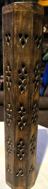 Vintage wooden Incense Storage and Holder Box
