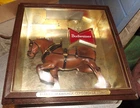 Vintage Budweiser King of Beers Clydesdale horse light up sign -1970's St. Louis