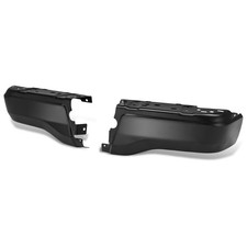 Fit 19-23 Ford Ranger Black Pair Rear Bumper End Caps Wo Parking Sensor Holes