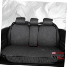 Luxury Breathable Car Seat Cover,Rear Car Seat Protector, Fit Rear Seat Black