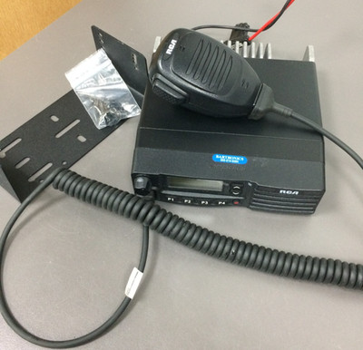 RCA RDR5200V 50W, VHF DMR Digital, Mobile Radio, Mic Mount, Hardware, Programmed