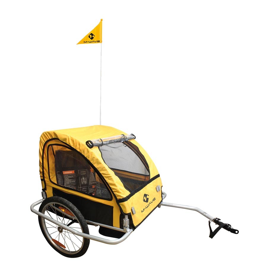 M-Wave Stalwart Kid Easy Foldable Bike Trailer with Water-Resistant Canopy - 79790₽