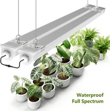 4FT LED Grow Lights Indoor Plant Lights 4' T8 Growing Lamps Linkable Waterproof