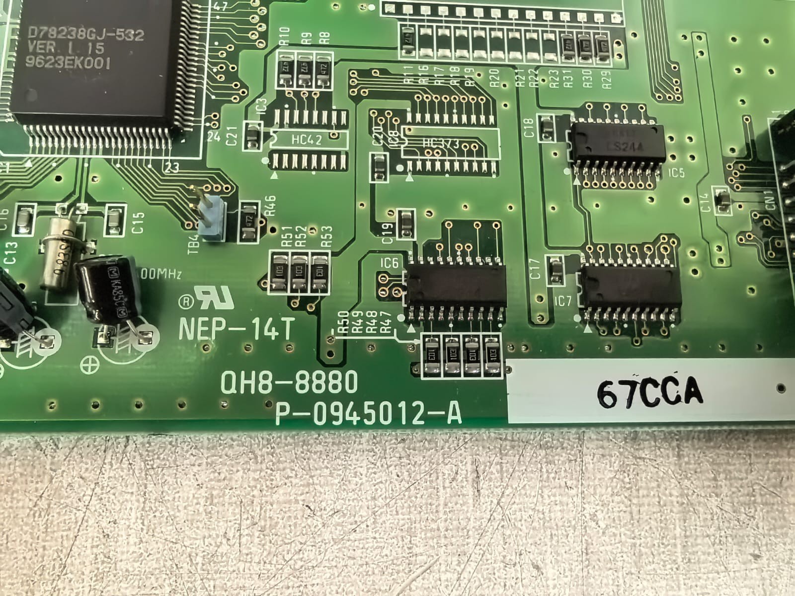 NEP-14T QH8-8880 P-0945012-A 67CCA NEP-14T QH8-8880 P-0945012-A 67CCA INDUSTRIAL CONTROL INTERFACE BOARD 7