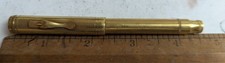 Parker Lucky Curve gold filled vintage fountain pen 14k gold nib metal is pretty