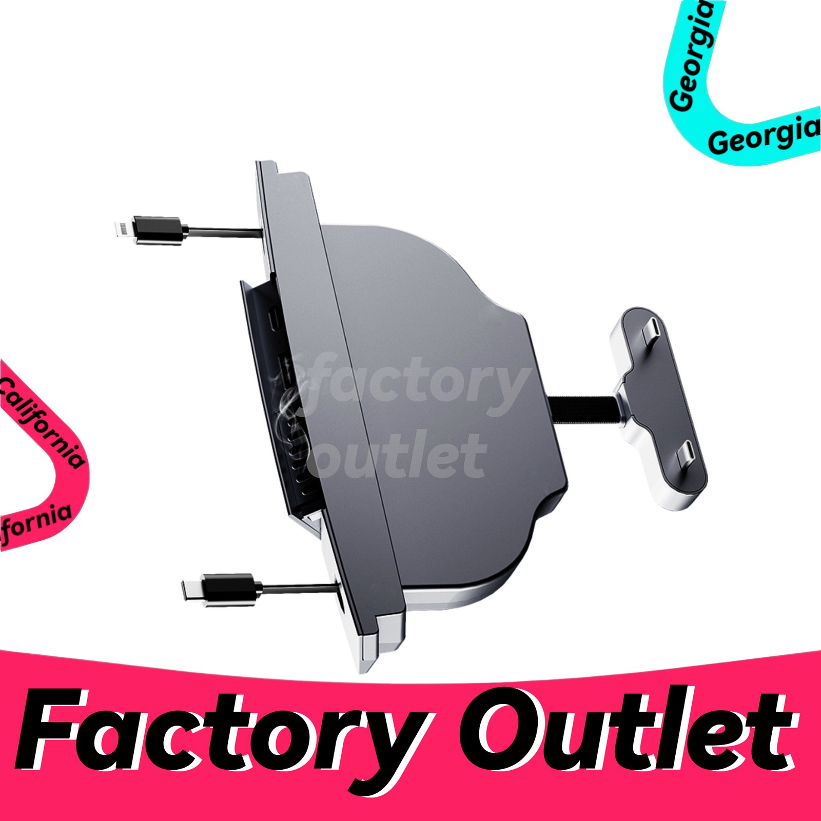 Factory Outlet for Tesla Model 3Y Center Console USB Hub Docking Station Adapter