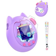 for Tamagotchi Paradise Soft Silicone Case and TPU Clear Screen Protector fli...