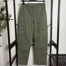 American Eagle Women Olive Green Stretch Cargo Utility Pants Size 2 Regular