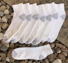 Men  s Low Crew Socks. 12-15. 4 Pairs. New.