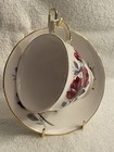 256e Vintage Queen Anne Red Rose Floral Teacup Cup & Saucer 8621 E472 — photo 2
