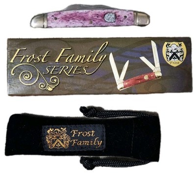 NEW BOX FROST FAMILY SERIES KNIFE BENT CREEK CONGRESS PURPLE 4 BLADE FF-115PSB