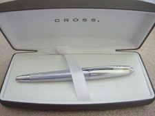 Cross Apogee Chrome Fountain Pen - 18k Gold Medium Nib