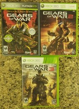 Gears Of War Trilogy Bundle (Microsoft Xbox 360) Lot is Cib Complete & Tested