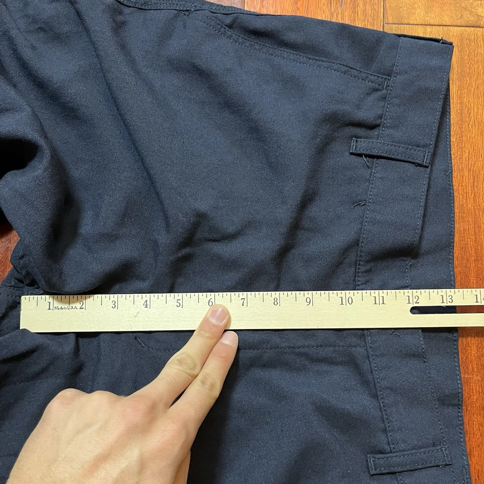 NeeseWear FR Pants Mens 34 (36x31) Navy Blue Mechanic Oil Rig Workwear Light Cat - product detail image 9