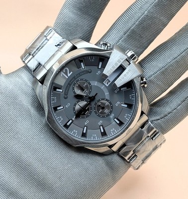 Luxury Diesel Only The Brave 10 Bar Gray Dial Refurbished Men's Wrist Watch