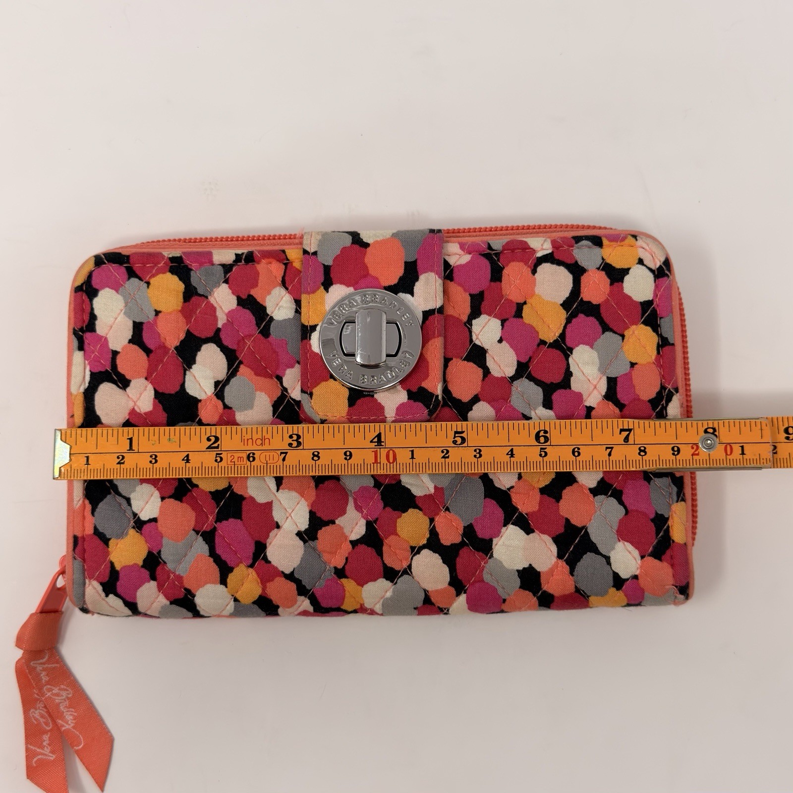 Vera Bradley Pixie Confetti Retired Ziparound Tur… - image 18