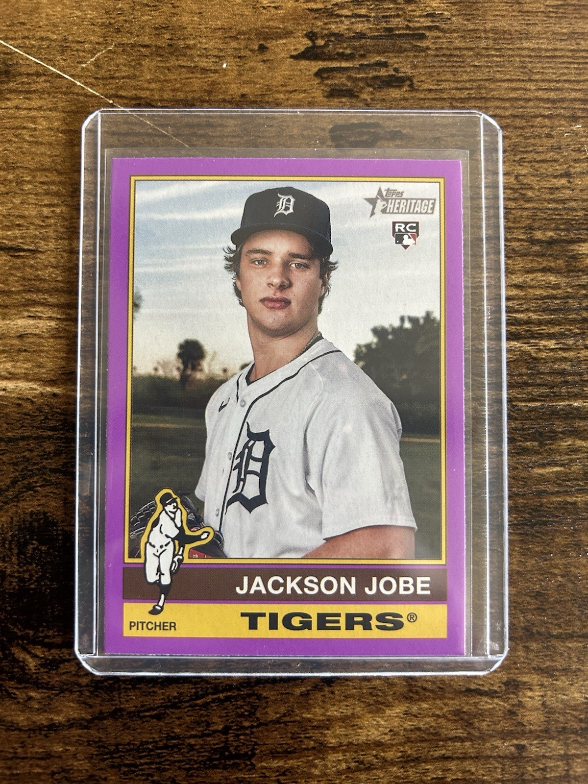 2025 Topps Heritage Jackson Jobe #389 Light Purple Border (RC)