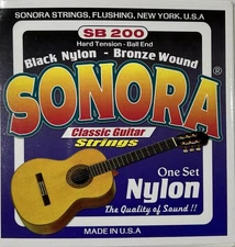 Sonora Classical Strings Black Nylon. Juego De Cuerdas Guitarra Clásica, SB200