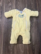 Baby Merlin's Magic Sleep Suit Size Small 3-6 Months 12-18 lbs Yellow Cotton