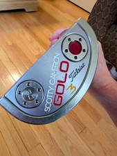 Scotty Cameron GoLo 3 Right-Handed Mallet Putter 35" Steel Shaft Silver/Red