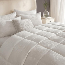 Velvet Comforter King,3 Pcs Luxury Elegant Velvet Duvet,Ultra Soft White Bedding