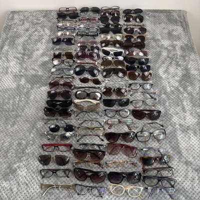 LOT OF 89 designer eyeglasses frames only  (view description for brands)