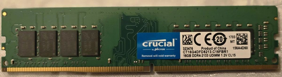 Crucial PC4-17000 (DDR4-2133) Bus Speed Computer RAM 16 GB Total