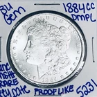 1884 CC BU UNCIRCULATED MORGAN SILVER DOLLAR AUTHENTIC U.S. MINT KEY DATE 5231