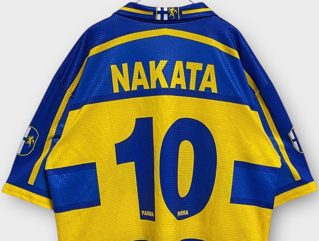 Parma Nakata Hidetoshi Soccer Jersey XL - Serie A Game Shirt