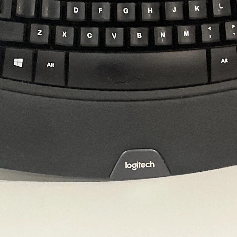 Logitech K350 Wireless Keyboard Comfort Wave Ergonomic No Unifying Receiver - Image 2 of 4