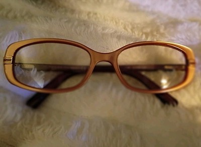 Gucci GG2928 EJX Eyeglasses Peach Brown Frames Only 52-16-130 Italy