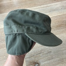 US Military BDU Combat Patrol Cap Hat Ear Flap Olive Green Size 7 1/4 Propper